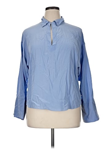 Rebecca Taylor Long Sleeve Silk Top (view 1)