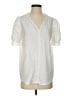 Shein 100% Polyester White Short Sleeve Blouse Size 4 - photo 1