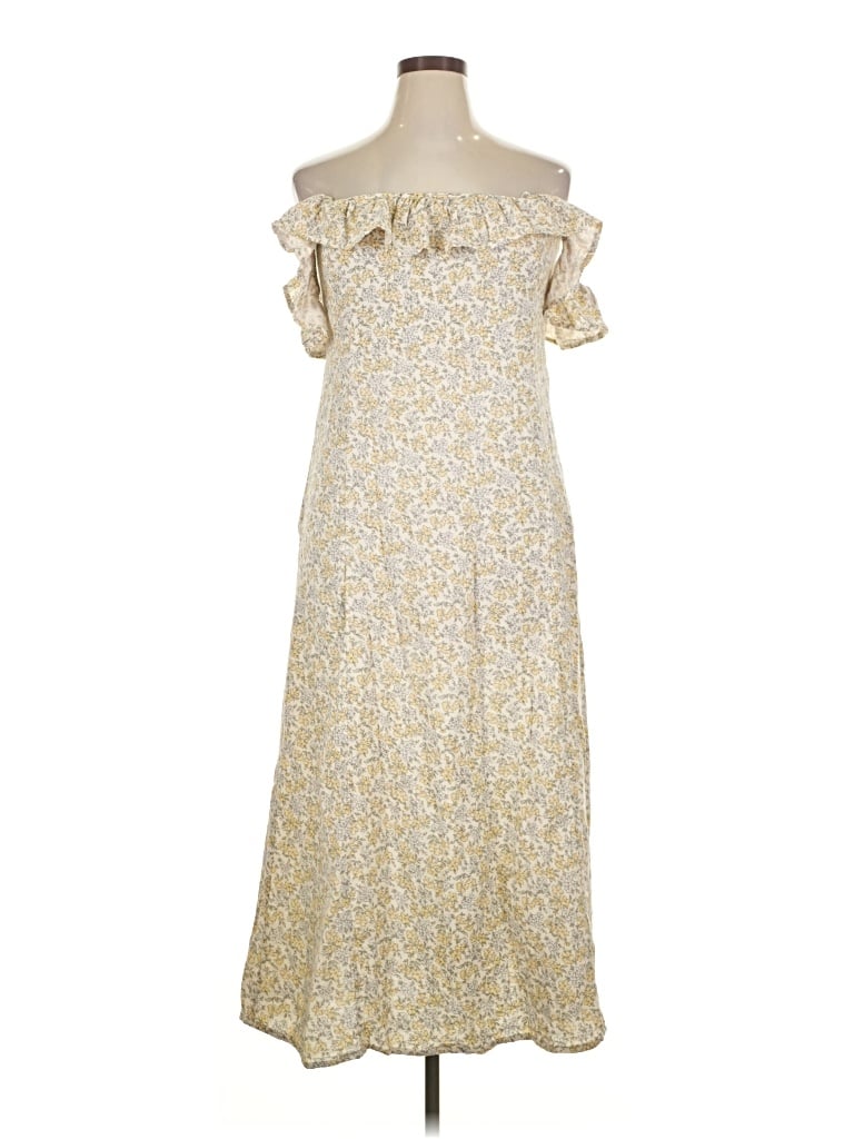 Pre-owned Rylee + Cru Casual Dress In Yellow