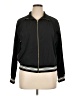 J. McLaughlin Stripes Black Track Jacket Size XL - photo 1