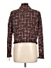 Aqua 100% Polyester Tweed Burgundy Jacket Size L - photo 2