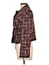 Aqua 100% Polyester Tweed Burgundy Jacket Size L - photo 5