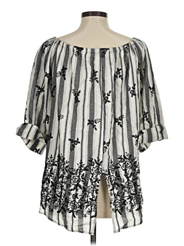 Pleione 3/4 Sleeve Blouse (view 2)