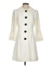 Tahari by ASL 100% Polyester Solid Ivory Coat Size 4 - photo 1