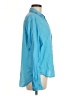Frank & Eileen 100% Cotton Color Block Blue Long Sleeve Blouse Size M - photo 4