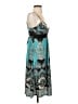 Assorted Brands Paisley Teal Cocktail Dress Size S - photo 4