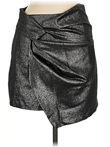 Zara Faux Leather Skirt (view 1)