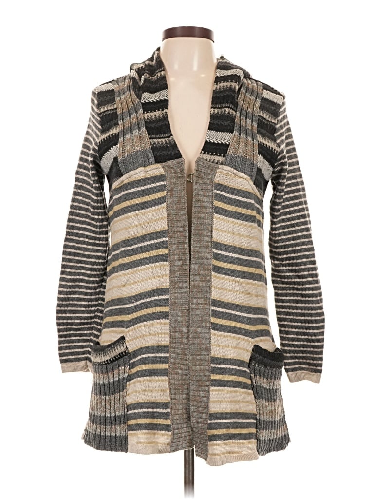 Pre-owned Assorted Brands Cardigan Sweater In Brown