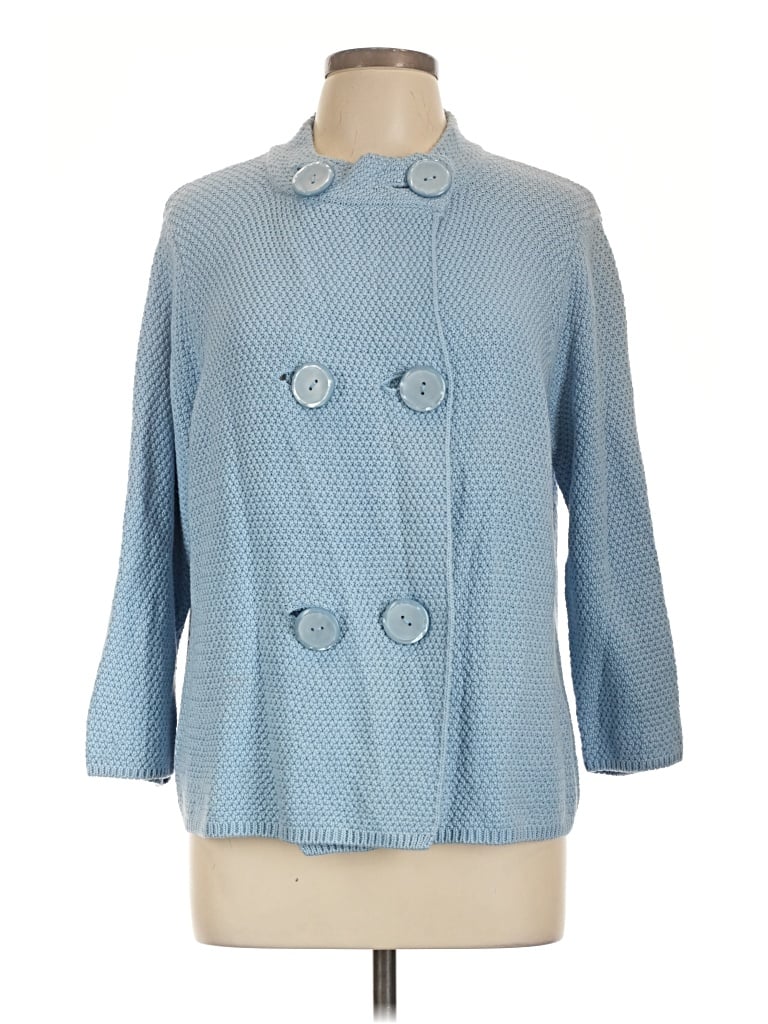 Pre-owned Willi Smith Cardigan Sweater In Blue