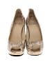 Stuart Weitzman Animal Print Gold Heels Size 5 - photo 2