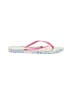 Lilly Pulitzer Pink White Flip Flops Size 7 - 8 - photo 1