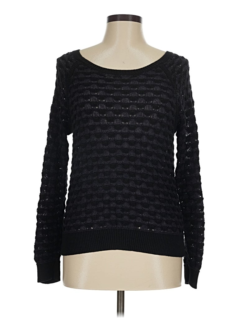 Pre-owned Lou & Grey For Loft Pullover Sweater In Black