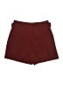 Vince. 100% Polyester Solid Burgundy Shorts Size 2 - photo 2