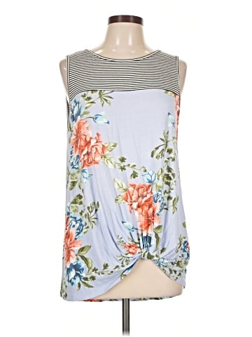 Pink Clover Sleeveless Blouse (view 1)