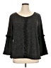 NY Collection Gray 3/4 Sleeve Top Size XL - photo 1
