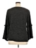 NY Collection Gray 3/4 Sleeve Top Size XL - photo 2