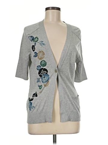 BCBGMAXAZRIA Silk Cardigan (view 1)