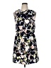 Gap 100% Polyester Floral Blue Casual Dress Size 14 - photo 1