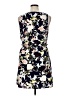 Gap 100% Polyester Floral Blue Casual Dress Size 14 - photo 2