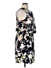 Gap 100% Polyester Floral Blue Casual Dress Size 14 - photo 4