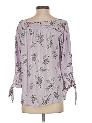 Ann Taylor LOFT Outlet 3/4 Sleeve T-Shirt (view 2)
