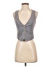 Bebe 100% Silk Gray Vest Size 0 - photo 1