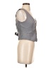 Bebe 100% Silk Gray Vest Size 0 - photo 4