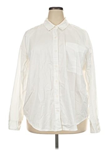 American Eagle Outfitters Long Sleeve Button-Down Shirt (view 1)