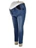 Isabel Maternity Color Block Blue Jeans Size 16 - photo 1