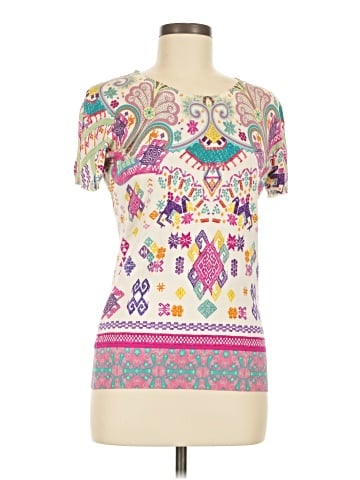 ETRO Short Sleeve Silk Top (view 1)
