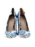 Tory Burch Paisley Blue Heels Size 7 - photo 2