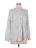Express 100% Rayon Gray Long Sleeve Blouse Size M - photo 1