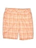 Puma Plaid Orange Khaki Shorts Size 10 - photo 1