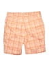 Puma Plaid Orange Khaki Shorts Size 10 - photo 2