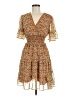 Max Studio 100% Polyester Paisley Brown Casual Dress Size M - photo 1