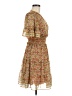 Max Studio 100% Polyester Paisley Brown Casual Dress Size M - photo 4
