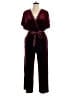 Petite Plume Burgundy Jumpsuit Size Lg Petite - photo 1
