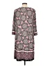 Chico's Paisley Gray Casual Dress Size Lg (2) - photo 2