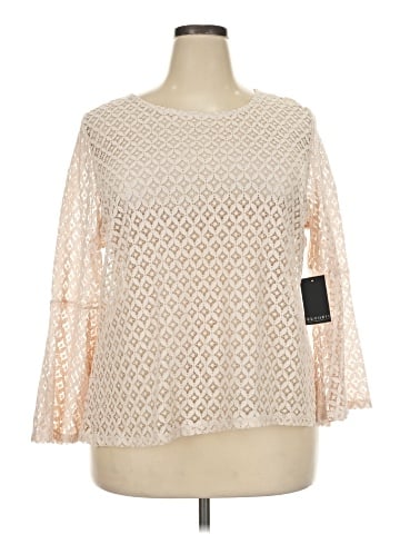 ELOQUII 3/4 Sleeve Top (view 1)