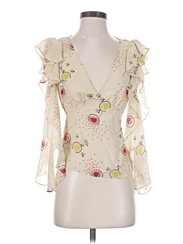 Marc by Marc Jacobs 3/4 Sleeve Silk Top (view 1)