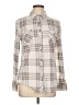Como Vintage Plaid Gray Long Sleeve Blouse Size L - photo 1