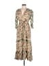 Zara Paisley Tan Casual Dress Size L - photo 1