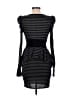 Double Zero Stripes Black Cocktail Dress Size M - photo 2
