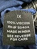 Context 100% Viscose Blue 3/4 Sleeve Blouse Size 1X - photo 8