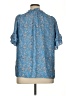 Max Studio 100% Polyester Blue Short Sleeve Blouse Size 1X - photo 2