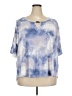 Absolutely Famous Blue Short Sleeve Blouse Size 3X - photo 1