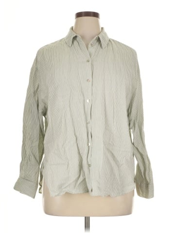 Zara Long Sleeve Button-Down Shirt (view 1)