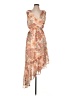 Guess 100% Polyester Paisley Orange Cocktail Dress Size 10 - photo 1