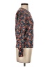 Rebecca Taylor 100% Wool Floral Blue Orange Wool Pullover Sweater Size S - photo 4