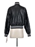 Aqua 100% Polyurethane Stripes Black Track Jacket Size XS - photo 2